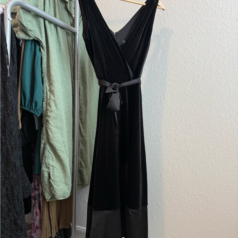 DKNY Black Velvet Dress